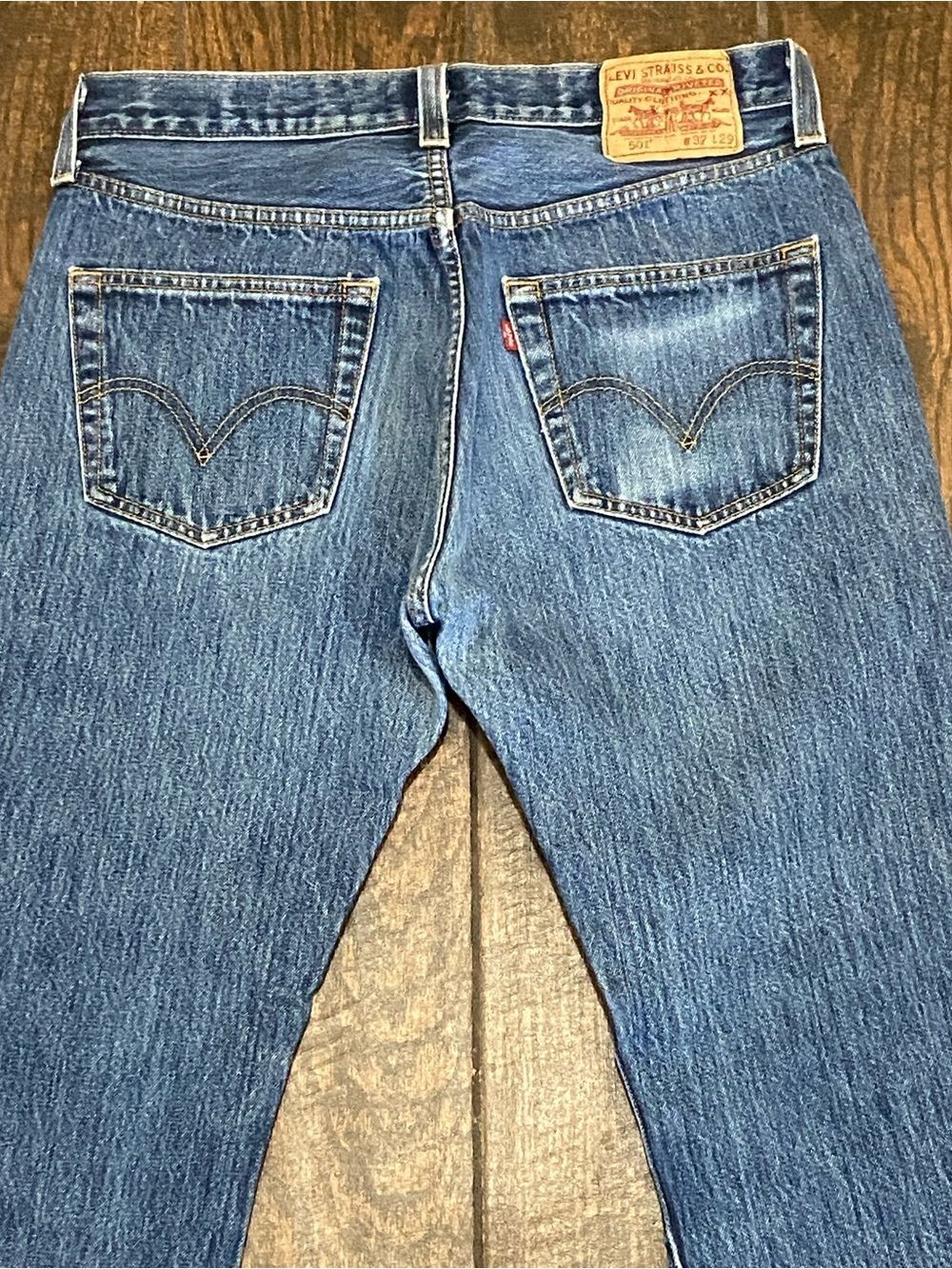 Levi's 501 Classic Men's Straight Jeans in Blue Denim Size W32 L29